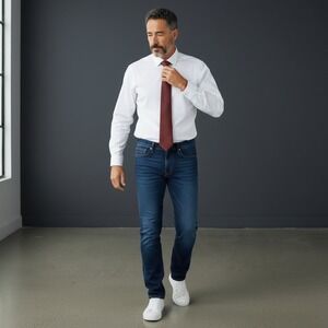 Pierre Balmain Paris‎ Silk Dotted Necktie Hand Made Made in France